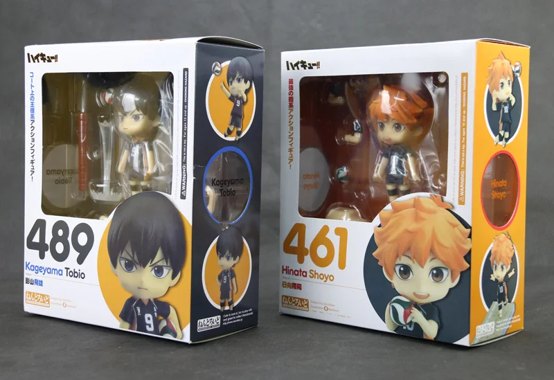 2 шт. спортивный волейбол комикс Аниме Haikyuu! Tobio Kageyama Shoyo Hinata Милая экшн фигурка 489 +