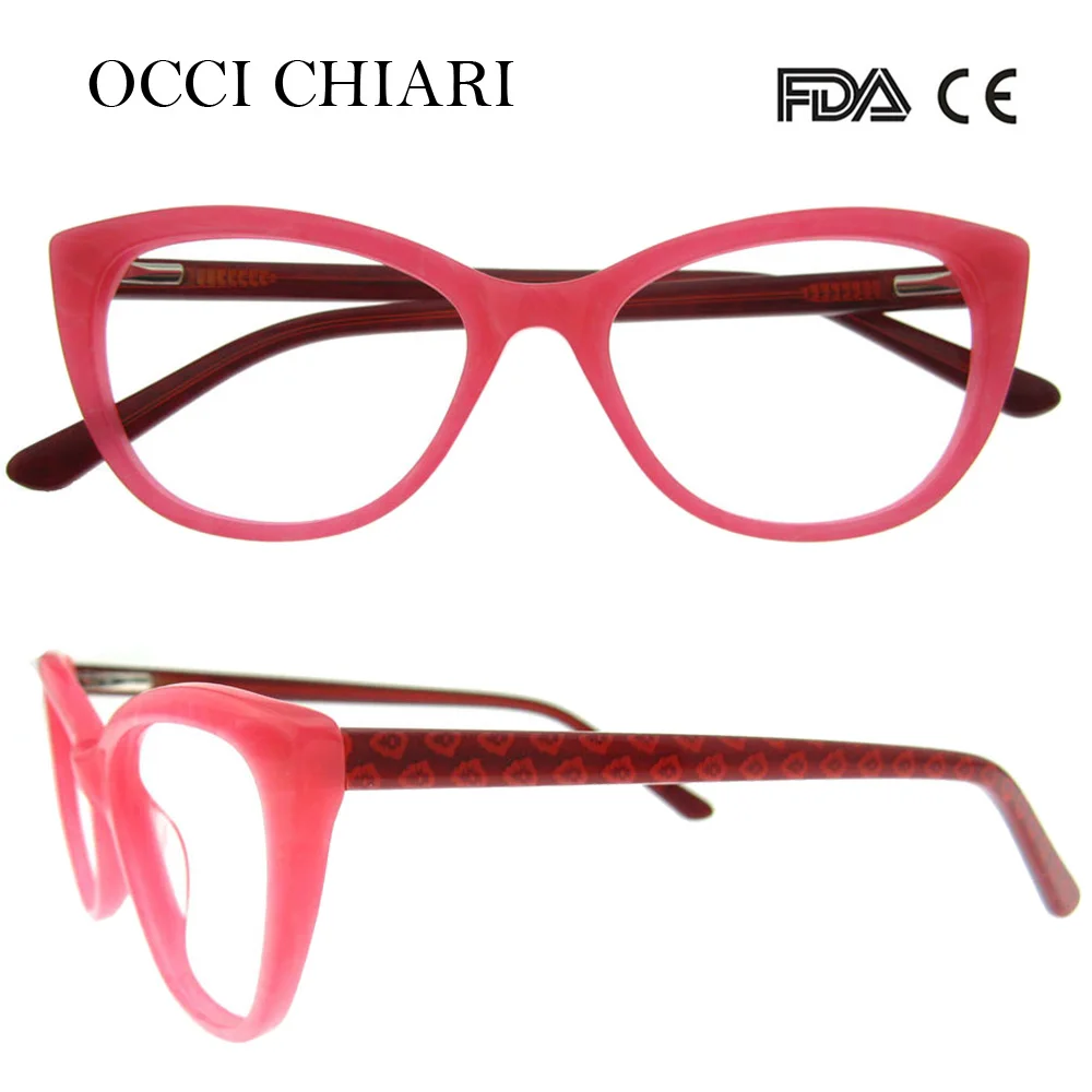 Оправа для очков OCCI CHIARI 2018 ацетатная оправа с кошачьими глазами разноцветная