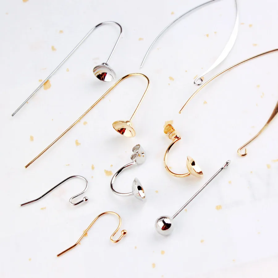 6 шт. медных крючков для сережек фурнитура изготовления ювелирных изделий своими