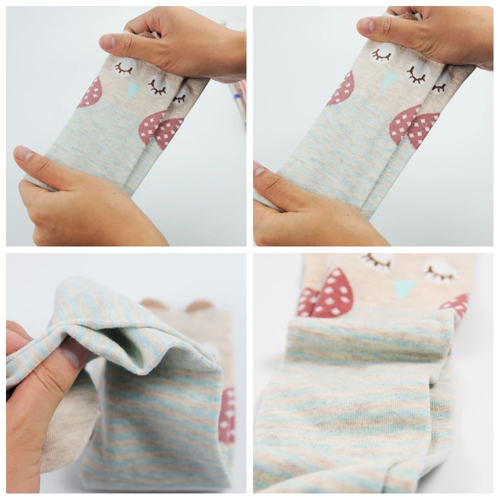 14 стилей Колготки с рисунками милые детские чулки животными для девочек теплые