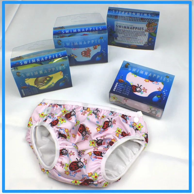 Детские купальники многоразовые плавки для малышей Водонепроницаемые