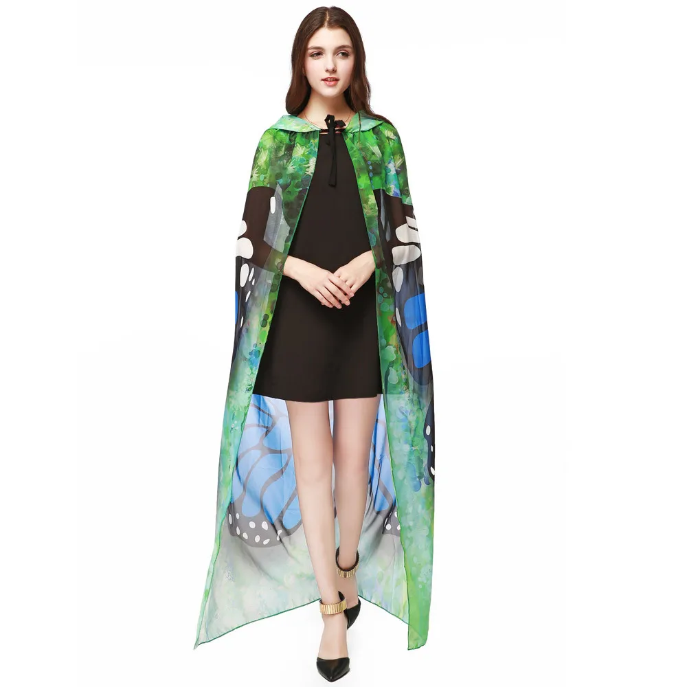 Womail Fashion Для женщин Новинка печати шифон с украшением в виде крыльев бабочки накидка шарф Павлин, пончо, шаль, декоративная обертка для вечерние, хороший подарок для ребенка