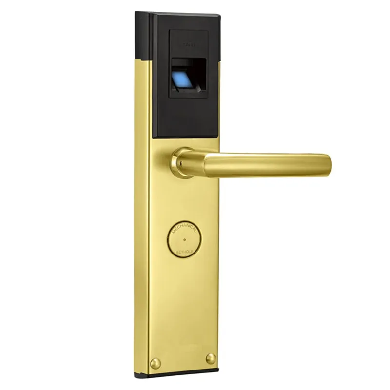 Китай цинковый сплав биометрический сканер отпечатков пальцев дверная ручка