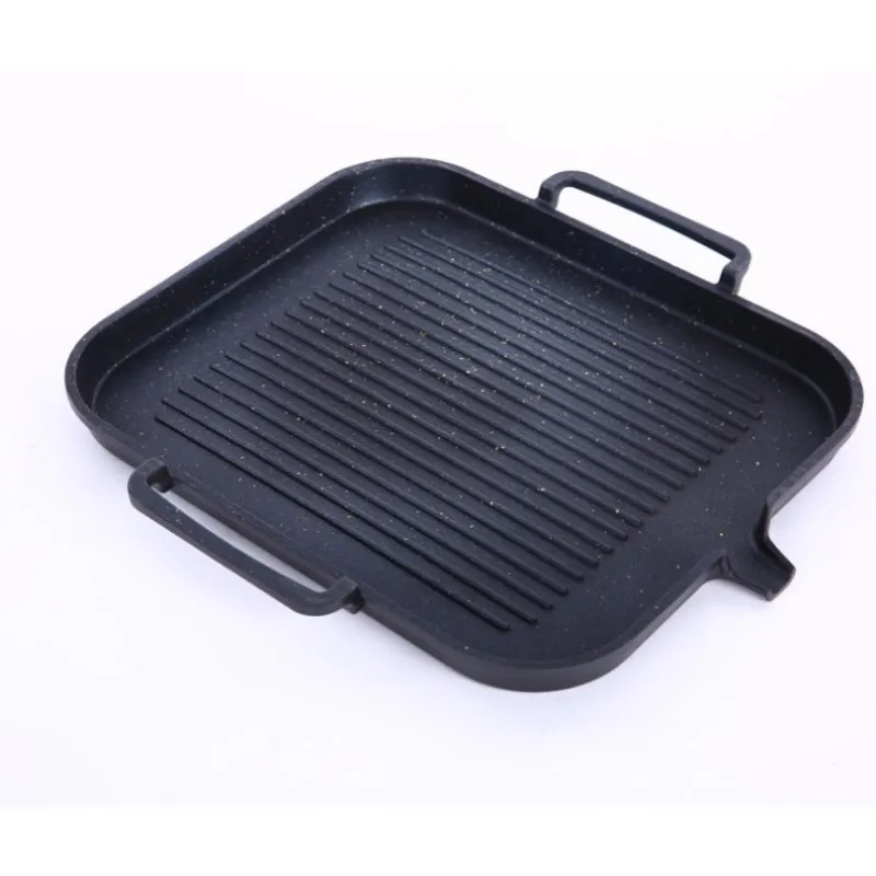 Корейская индукционная плита, противень для выпечки, квадратный противень для барбекю, бездымный антипригарный горшок для барбекю, принадлежности для барбекю