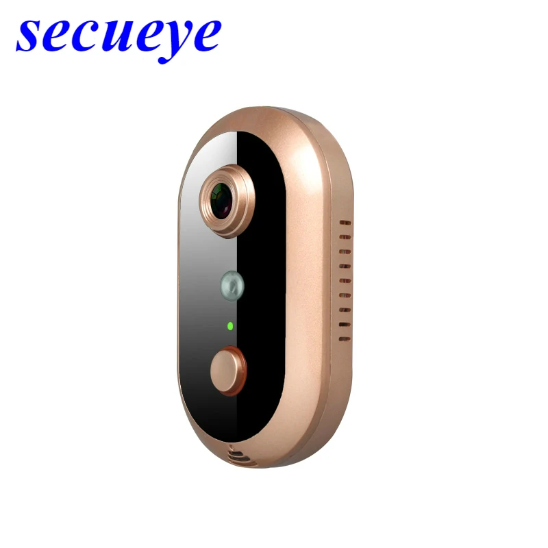Беспроводной WiFi видео дверной звонок Secueye 720P 1.0MP камера ночного видения