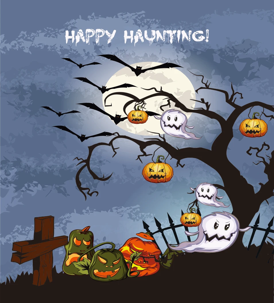 Ткань фотографии фонов фотостудия фотографический фон для детей Хэллоуин