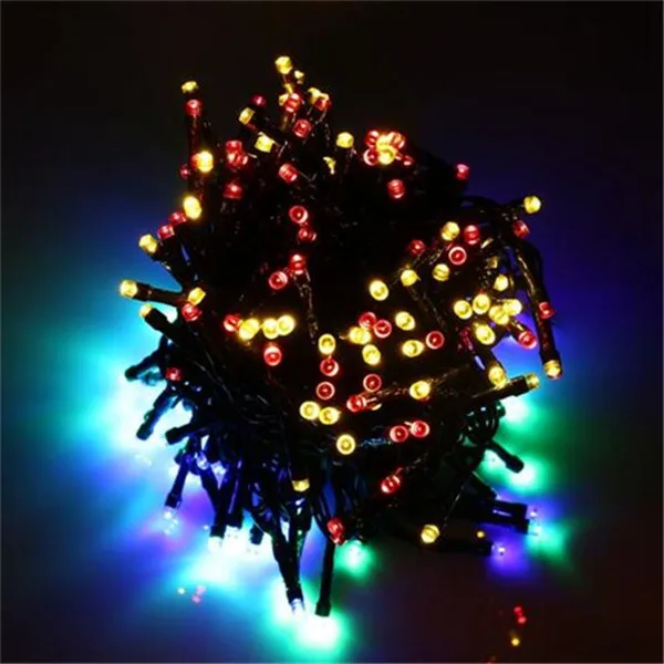 multicolor 200LED 22 м Солнечная гирлянда Сказочный светильник s Открытый Премиум качество Водонепроницаемый 8 режимов Солнечный Рождественский светильник украшение для дома, сада - Испускаемый цвет: multicolor