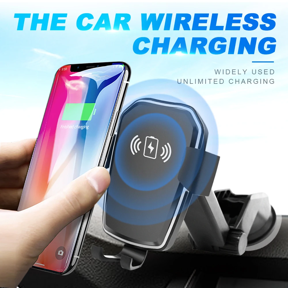 2019 Новая версия 10 Вт Универсальное автомобильное крепление Беспроводное