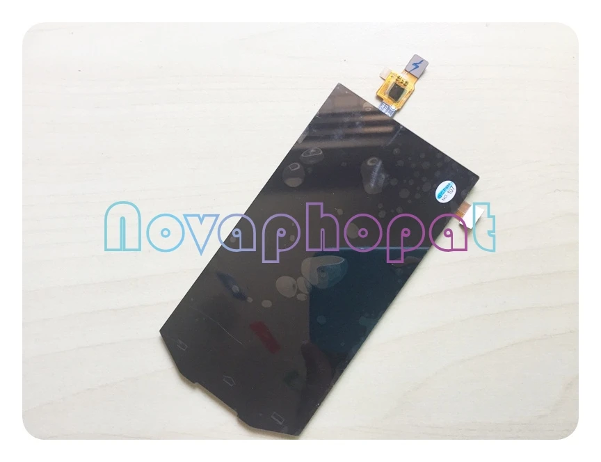 Novaphopat Черный Полный сенсорный экран ЖК-дисплей в сборе для Philips W8568 ЖК-дисплей с сенсорным экраном дигитайзер сенсор Замена