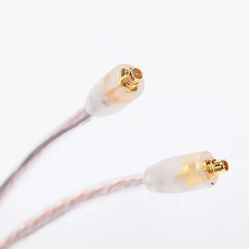 Hi Fi высокое качество 2 5 мм сбалансированный 4 ядра чистый Серебристые наушники MMCX