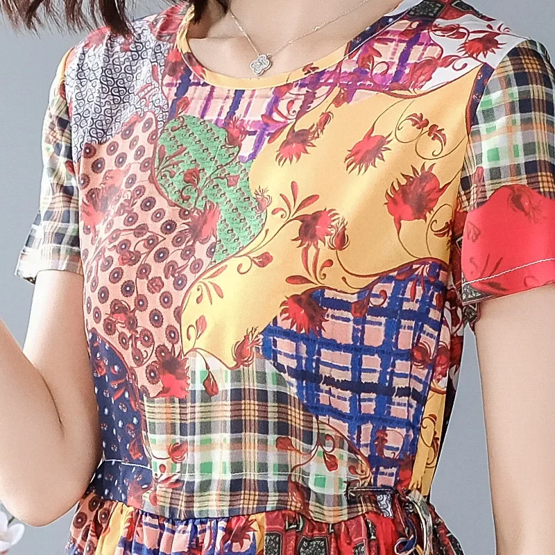 Женское платье трапециевидной формы с круглым вырезом XL повседневное облегающее