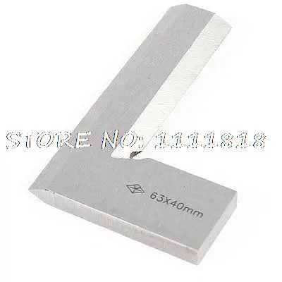 

63mm x 40mm Scale Trisquare Bladed Metal Beveled Edge Square w Wooden Box