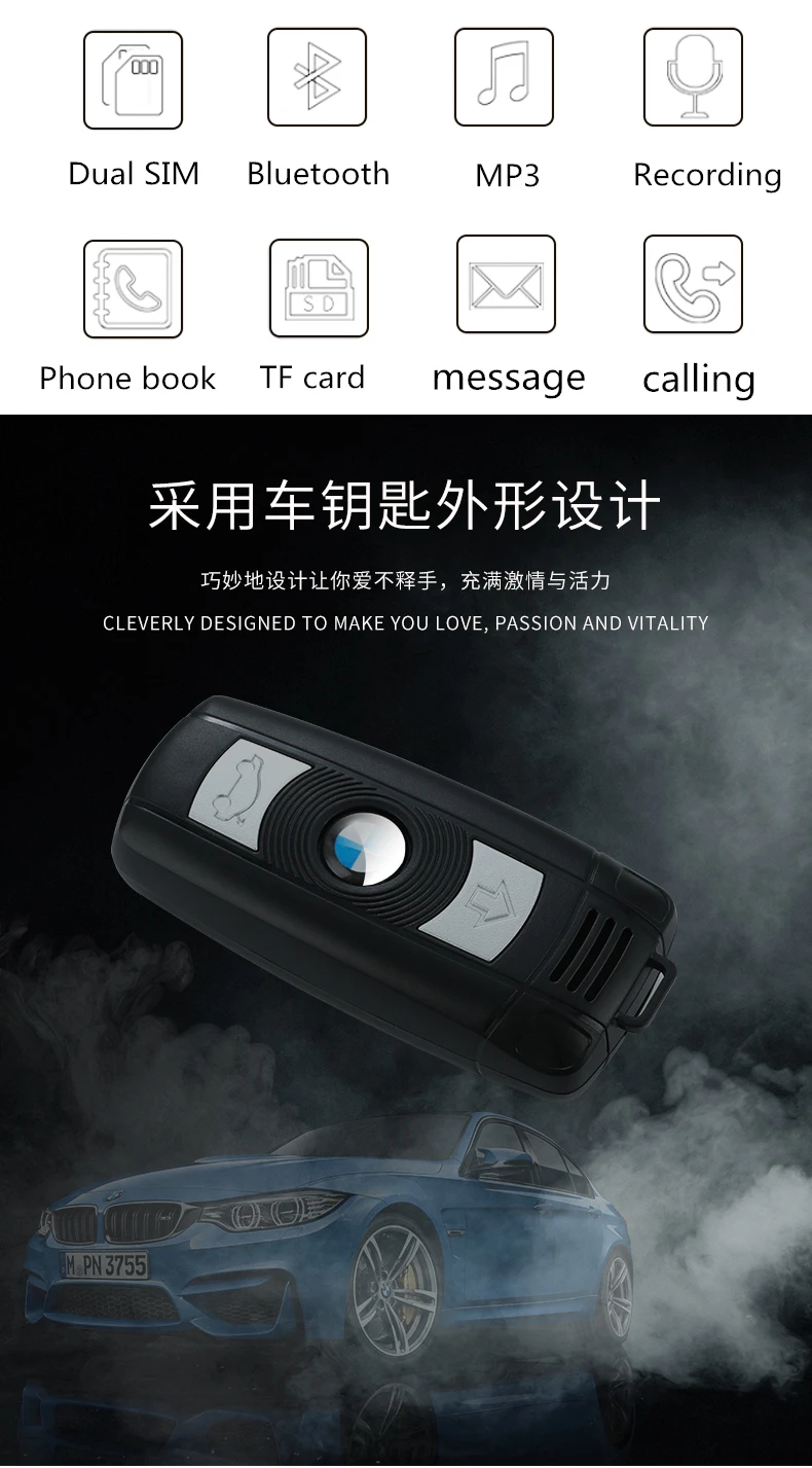 Taiml X6 мини сотовый телефон Автомобильный ключ маленький телефон Bluetooth Dialer Celulares Quad band Dual SIM MP3 волшебный голос мобильный телефон