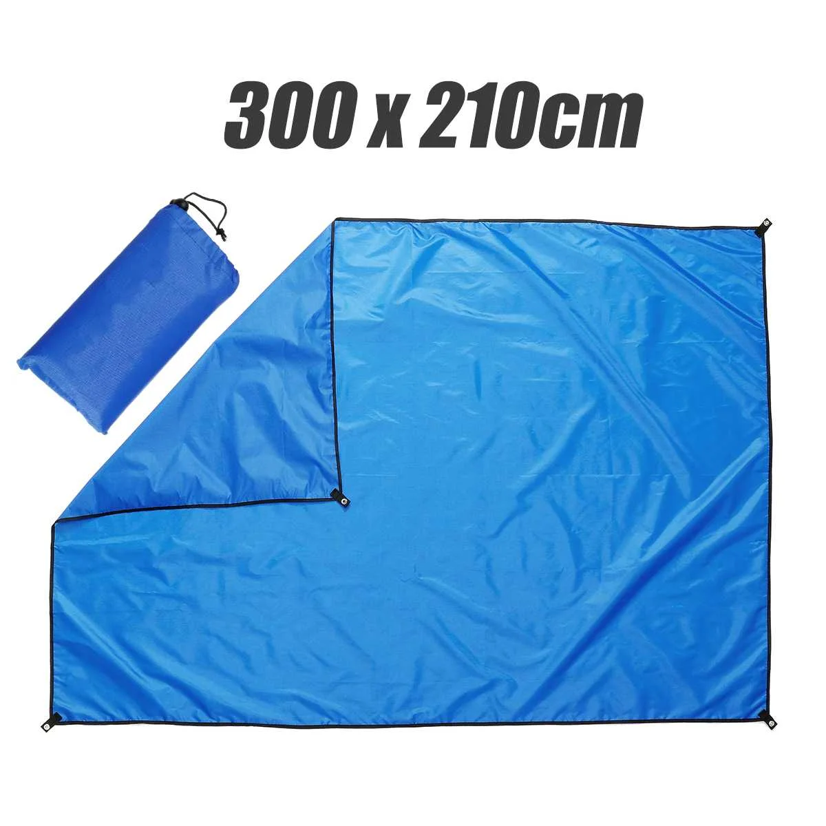 2.1x3m Royal Blue PU3000 влагостойкий коврик/тент пляжное укрытие от солнца брезент водонепроницаемый тентовая тень ультралегкий УФ Сад тент навес солнцезащитный тент открытый - Цвет: 2.1x3m Royal Blue