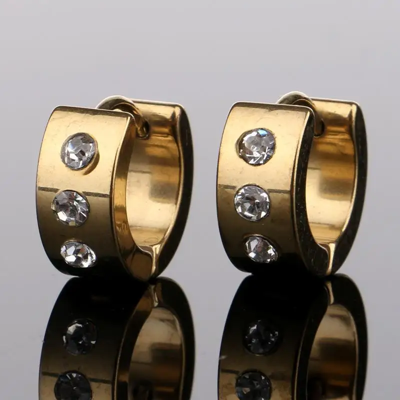 Серьги гвоздики ювелирные изделия Серьга хрусталь бриллиант Пирсинг ушной