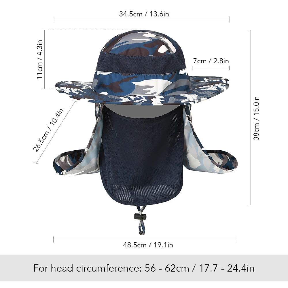 Мужская женская Регулируемая рыболовная Кепка уличная шляпа Солнцезащитная