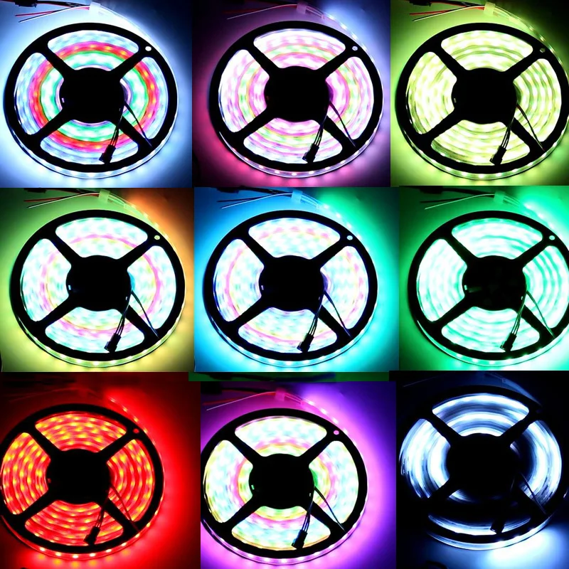 WS2811 IC RGB Светодиодная лента SMD5050 Fita de 5 м гибкая лампа мечты цвета для