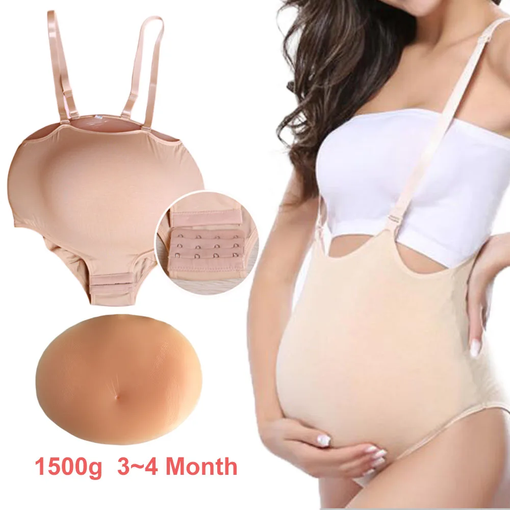 Реалистичный силиконовый живот для беременных 4 5 месяцев 1500 г искусственный