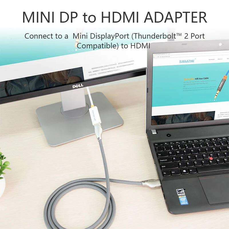 SAMZHE Mini DisplayPort to HDMI адаптер Thunderbolt конвертер для Apple MacBook Air/Pro Microsoft Surface Pro/Dock|displayport