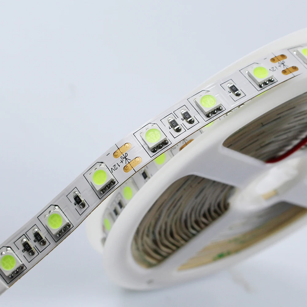 5050 ледяная Синяя светодиодная лента 5 м 60 светодиодов/м водостойкая 12 В