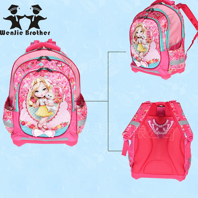 Wenjie brother 2019 детский школьный рюкзак monsterhigh butterfly ортопедические детские школьные