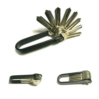 1pc aluminum alloy key storage clip smart key holder keychain tool edc pocket tool can acommodate multiple keys
