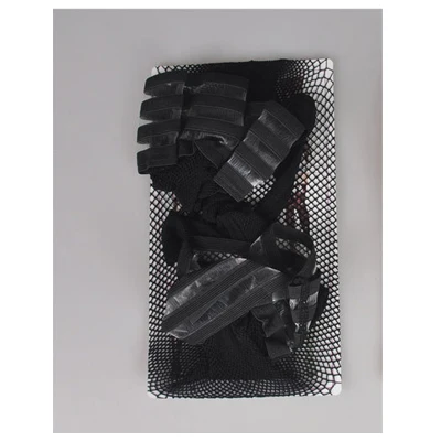 2047-1 black Red Black Fishnet Medias Women Girls Lady Thigh High Stockings Sexy Stockings Small Floral Lace Mesh Thigh Sexy Lingerie 457 - Цвет: 2047-1 black