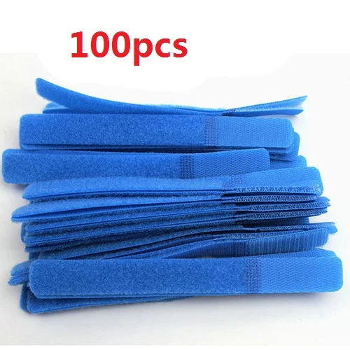 100pcs blue 100 шт нейлоновый держатель для сматывания кабеля, органайзер для наушников, держатель для мыши, шнур для защиты кабеля, управление для samsung iPhone, провод Ethernet - Цвет: 100pcs blue
