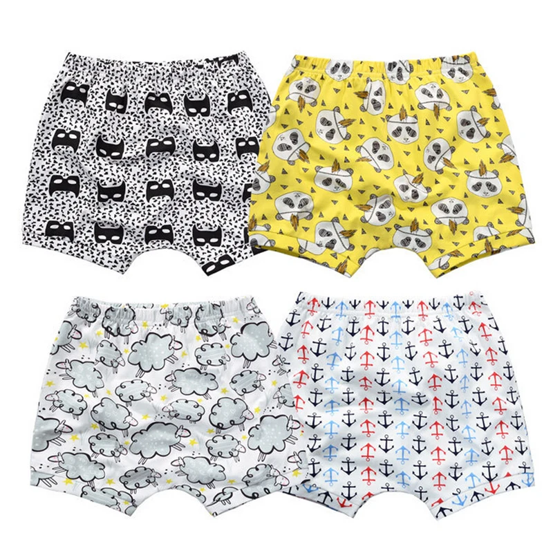 

Y483 Baby summer harem shorts new baby summer dress cartoon shorts boys and girls elastic waist thin section variety optional