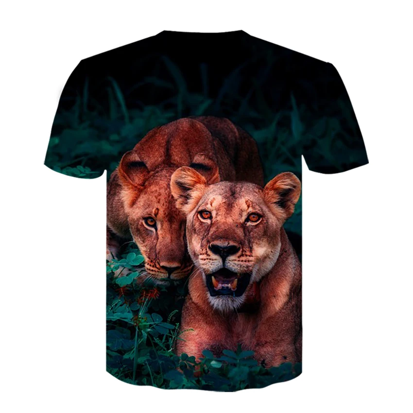 Новинка, 3d футболка с изображением короля льва, футболка с животными, Camiseta, футболка для мужчин, забавная Мужская одежда, повседневная футболка для фитнеса, Футболка С Рисунком Тигра, Мужская футболка большого размера