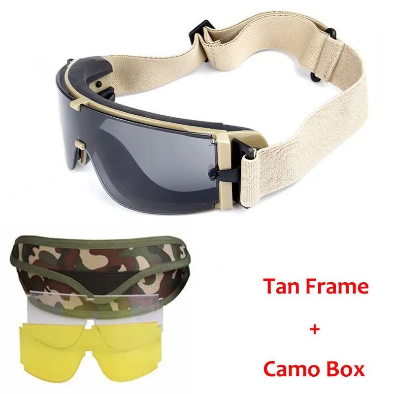 USMC Airsoft X800 антизапотевающие тактические велосипедные очки солнцезащитные для