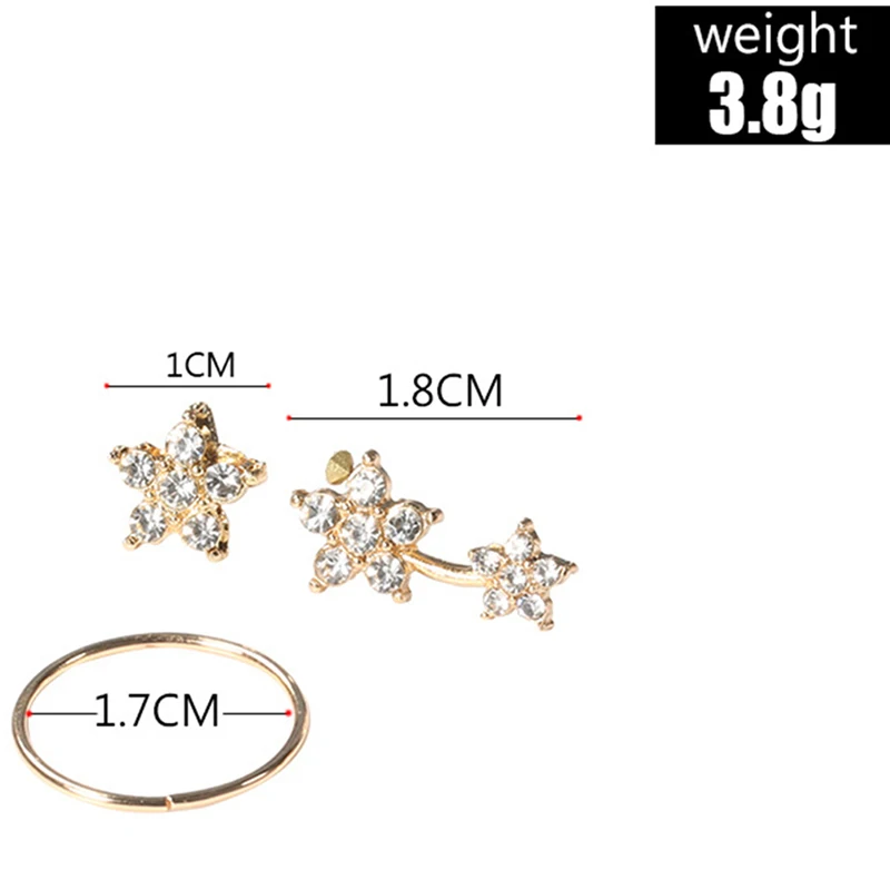 Креативные цветы и большие круглые серьги серьги-гвоздики Новое поступление со