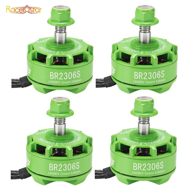 Racerstar 2306 BR2306S Green Edition 2400KV 2 4S бесщеточный двигатель для X210 X220 250 300 Гоночная рама RC
