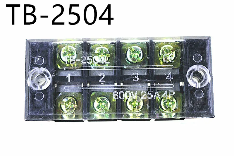 1 шт. двухрядная Клеммная колодка 600V 25A TB-2503/TB2504/TB2506/TB-2508/TB-2512 опционально