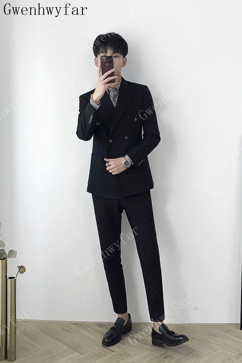 Модные смокинги для жениха красивые мужские костюмы с большими карманами