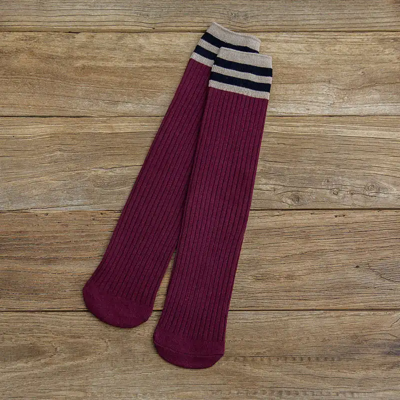 red Socks Свободные полосатые носки для детей от 8 лет до взрослых, новые универсальные женские трубчатые носки, все хорошо тянутся, потрясающие носки - Цвет: red Socks