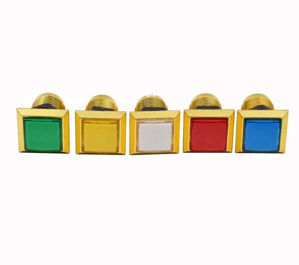 1 шт. 32 мм квадратная аркадная кнопка со светодиодной подсветкой Кнопка с