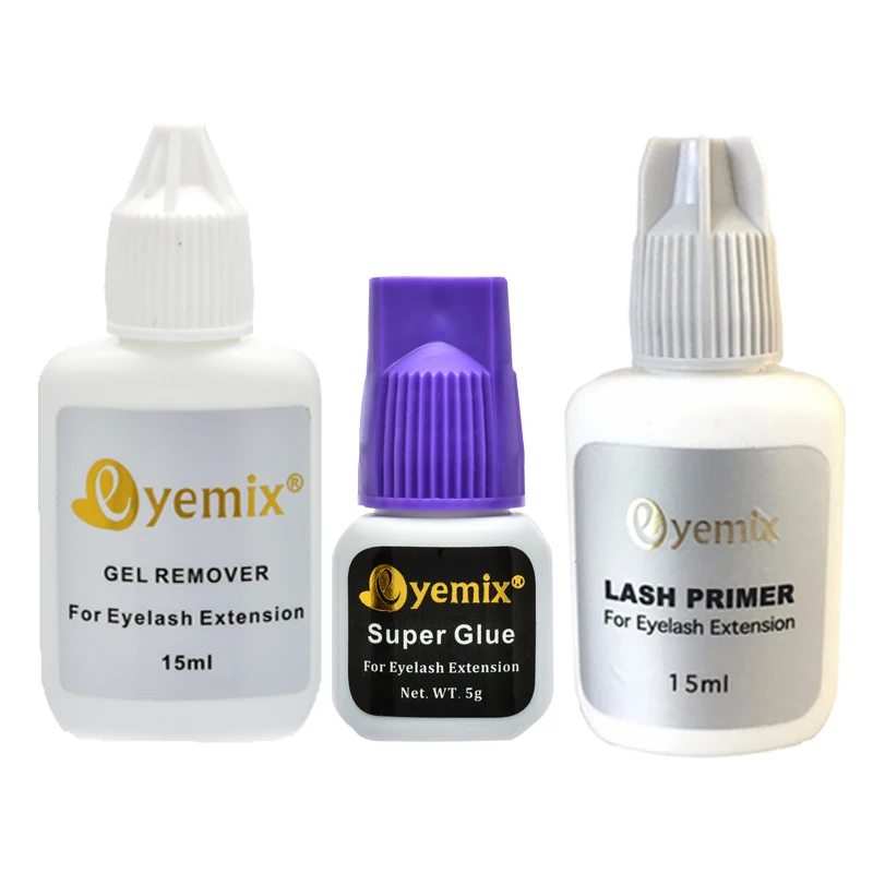 Набор для профессионального наращивания ресниц Праймер супер клей 1 сек средство