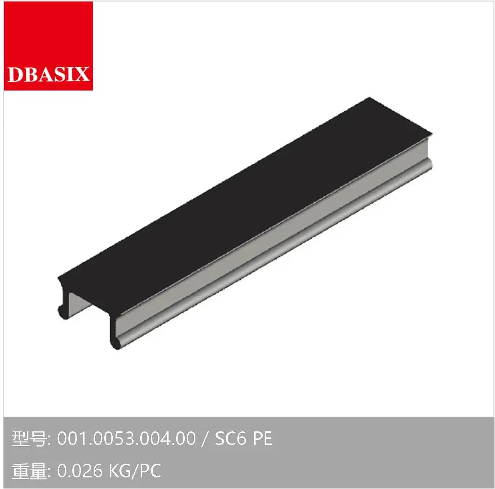 DBASIX Крышку Слота Алюминиевого Профиля Аксессуары Пластиковые SC6 PE ЧЕРНЫЙ для 6