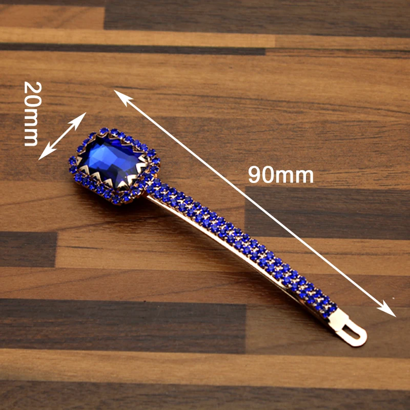 1 пара роскошных блестящих ярко розовых и синих кристаллов FirstStar скользящие