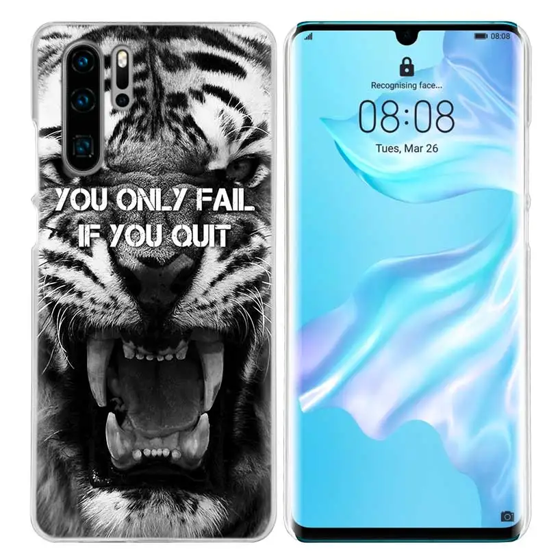 Чехол с тигровым леопардовым принтом для huawei P20 P Smart Z Plus P30 P10 P9 P8 mate 10 20 lite Pro Mini, жесткий чехол для телефона из поликарбоната