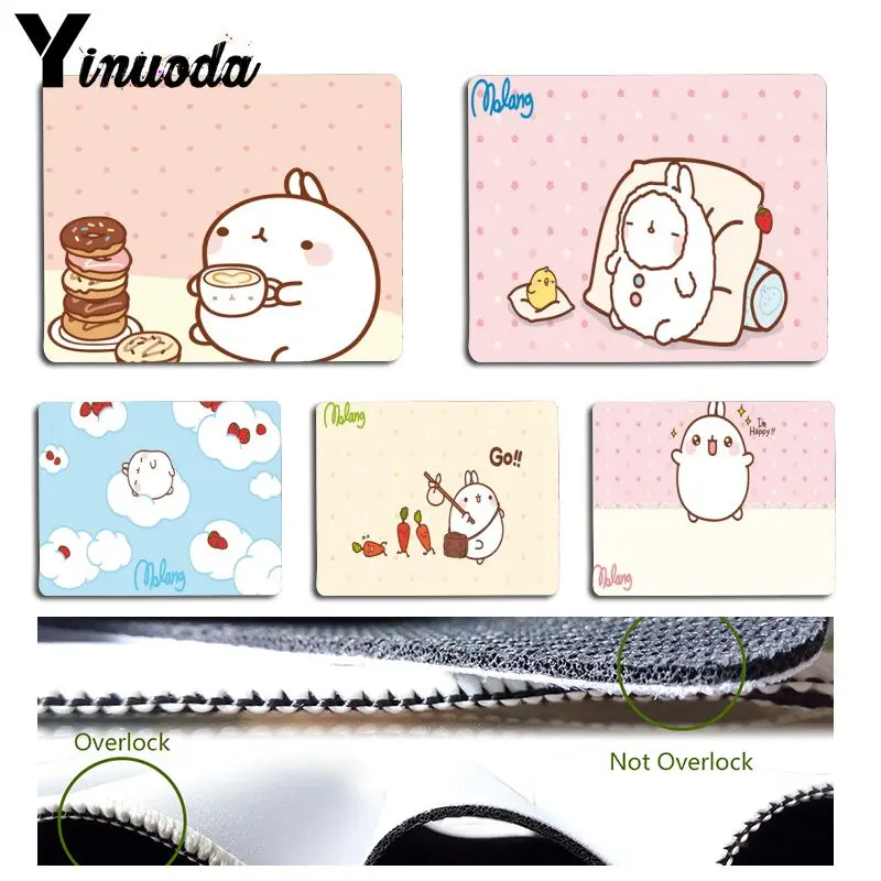 Yinuoda, Новое поступление, Molang спальный кофейный коврик для ноутбука, игровой коврик для мыши, размер для 180x220x2 мм и 250x290x2 мм, маленький коврик для мыши