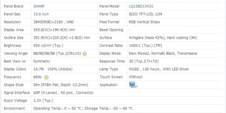 15,6 дюймов 3840*2160 4K NTSC UHD ips дисплей Prot 2 HDMI DP драйвер плата ЖК-модуль экран монитор ноутбук