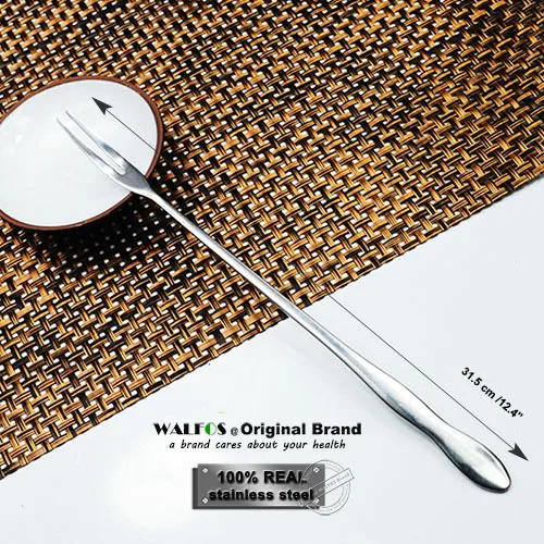 G 31.5 cm(12.4 inch) WALFOS, кофейная ложка с длинной ручкой из нержавеющей стали, мороженое, десерт, чайная ложка для пикника, кухонные аксессуары - Цвет: G 31.5 cm(12.4 inch)