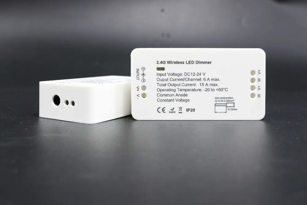 Беспроводной контроллер Wi-Fi 2,4G RF, беспроводной контроллер RGB RGBW, DC12V-24V контроллер с 8 зонами, беспроводной пульт дистанционного управления