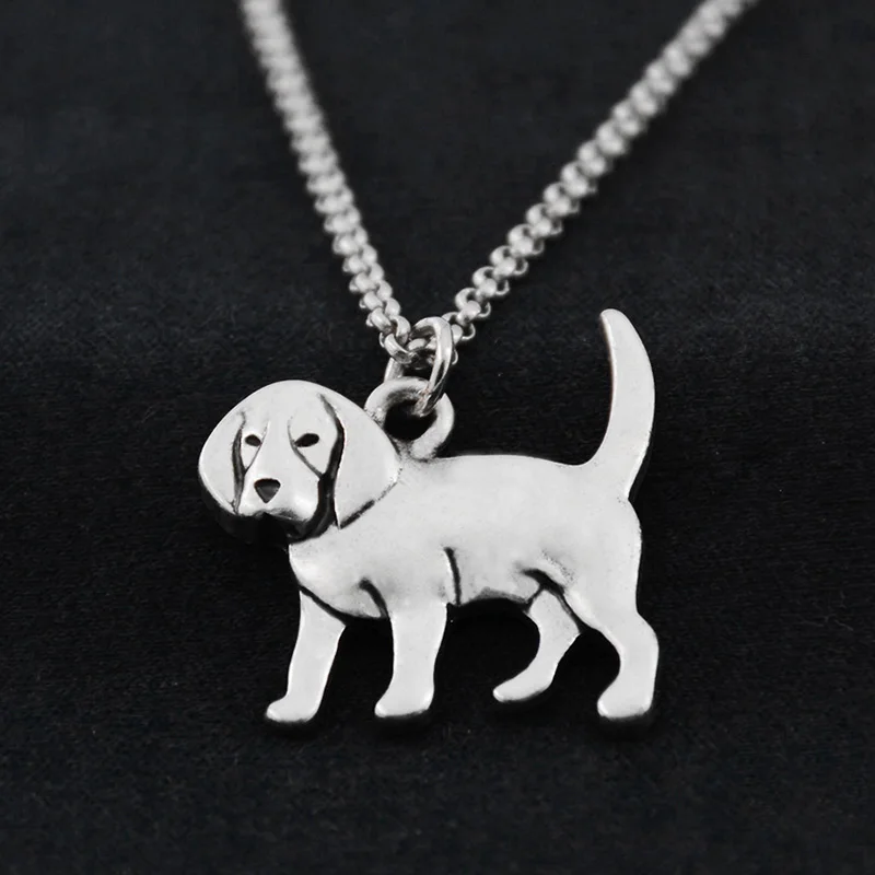 Футболка с принтом милый Бигль и Coonhound кулоны в форме собаки подвеска Цепочки и ожерелья s Boho Нержавеющая сталь цепи ожерелье в виде животного для Для женщин домашнее животное для девочки ювелирные изделия
