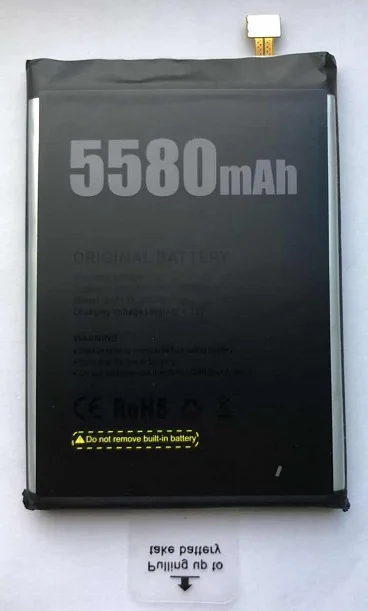 100% оригинальный новый аккумулятор Doogee S30 5580 мАч Полимерные литий-ионные 3 8 в