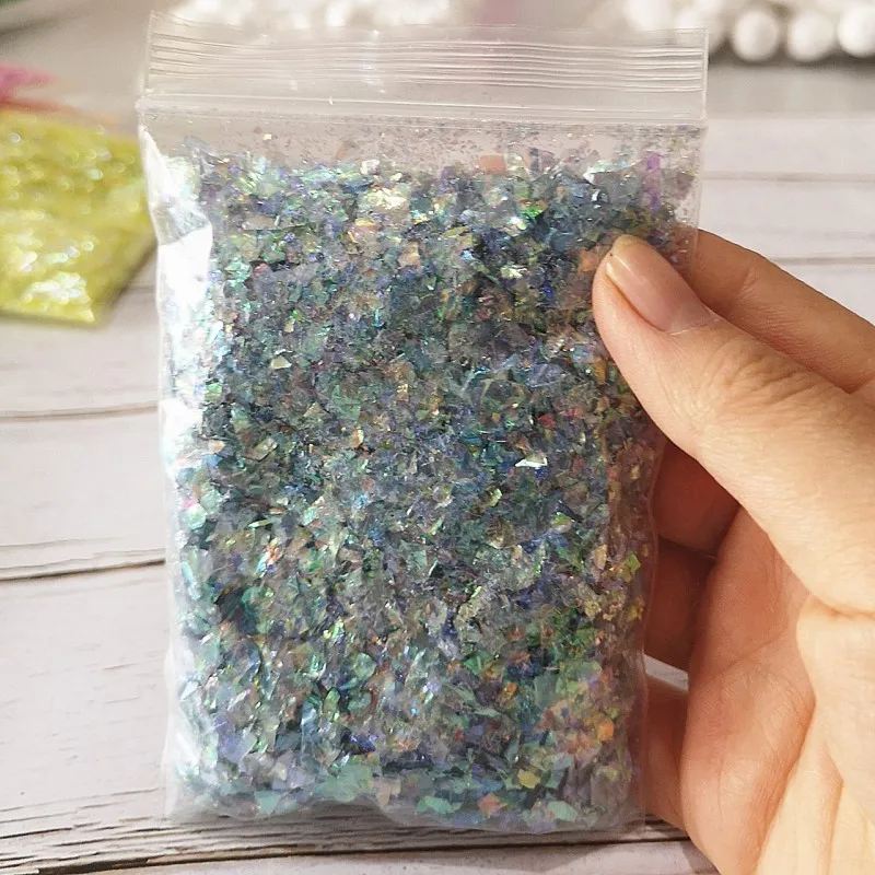 Blue 20g 20 г конфетная бумага Волшебная оболочка бумага слизи конфеты смешанные с DIY супер светильник аксессуары для глины слизи смесь Ins горячая бумаги - Цвет: Blue 20g