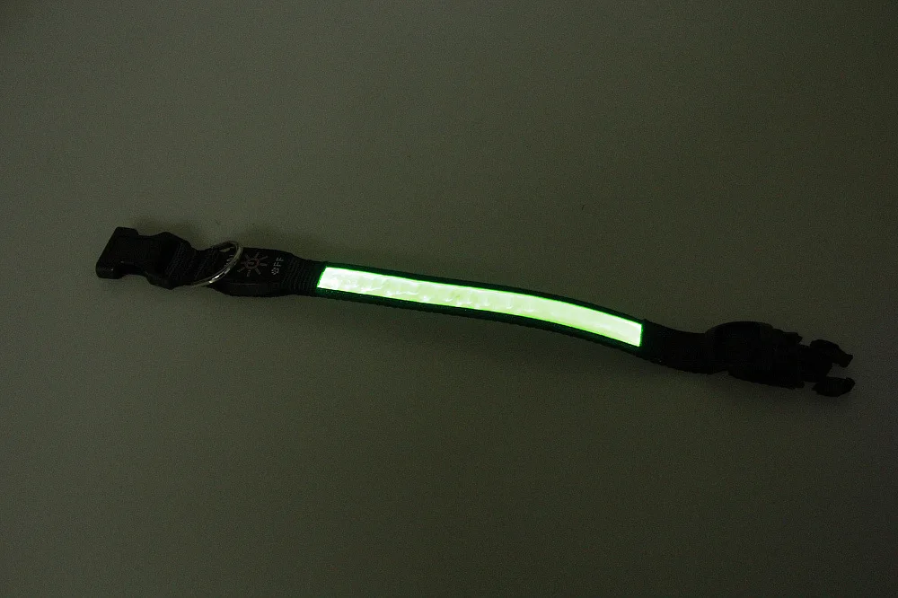 USB Перезаряжаемый светодиодный ошейник для собаки Ночная безопасность светящийся мигающий питомец нейлоновый ошейник для собак и кошек Солнечный светодиодный светящийся маленький ошейники для собак