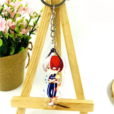 p21 My Hero Academia Double Sided Clear Keychain Boku no Hero Academia Key Chain Hot Sale Anime Key Ring CE0511/5 - Цвет: p21